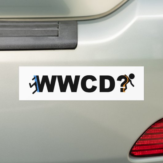 WWCD? Bumpersticker (Op auto)