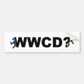 WWCD? Bumpersticker (Voorkant)