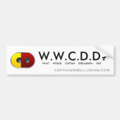 WWCDD? Bumpersticker (Voorkant)