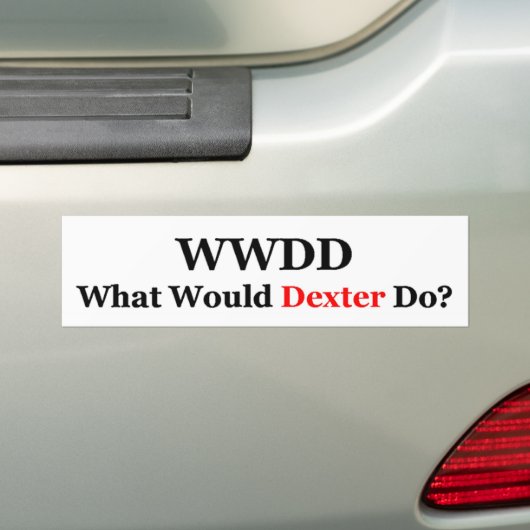 WWDD1 BUMPERSTICKER (Op auto)