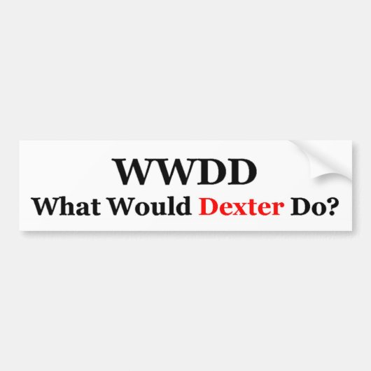 WWDD1 BUMPERSTICKER (Voorkant)