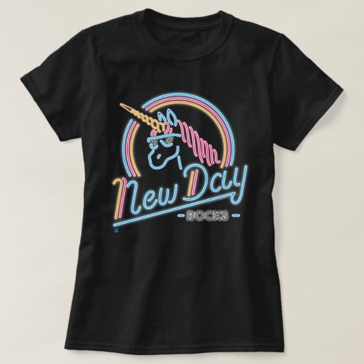 WWE New Day Neon Unicorn 837 T-shirt (Design voorkant)