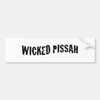 Wwerken Pissah Bumpersticker