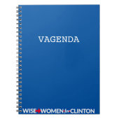 WWFC — Vagenda — Spiral notebook (blauw) Notitieboek (Voorkant)