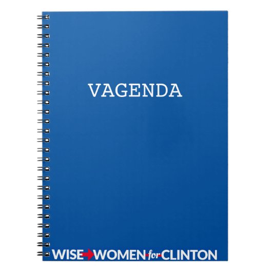 WWFC — Vagenda — Spiral notebook (blauw) Notitieboek (Voorkant)