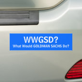 WWGSD? BUMPERSTICKER (Op auto)