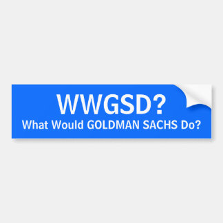 WWGSD? BUMPERSTICKER