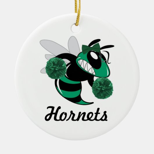 WWHS Hornet Cheerlead verander de Ornament van de  (Voorkant)