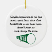 WWHS Hornet Cheerlead verander de Ornament van de  (Achterkant)