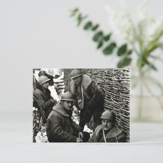 WWI American Field Service Briefkaart (Staand voorkant)