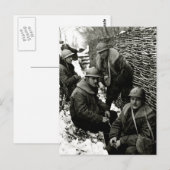 WWI American Field Service Briefkaart (Voorkant / Achterkant)