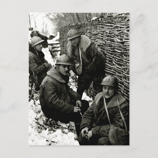 WWI American Field Service Briefkaart (Voorkant)