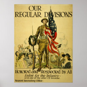 WWI American rekrutering poster