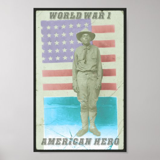WWI - AMERIKAANSE HERO POSTER (Voorkant)