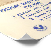 WWI bespaar je kabels Poster (Hoek)