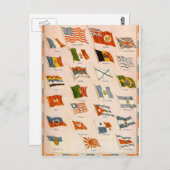 WWI-bondgenoten Briefkaart (Voorkant / Achterkant)