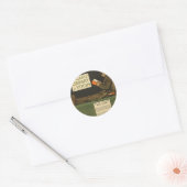 WWI Camp Library Ronde Sticker (Envelop)