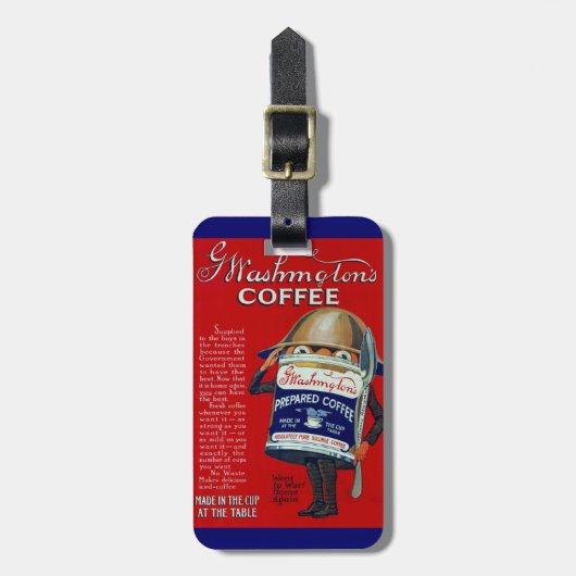 WWI - Directe koffie - advertentie Bagagelabel (Voorkant verticaal)