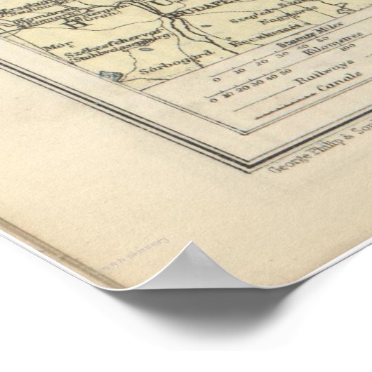 WWI Eastern Front Map Poster (Hoek)