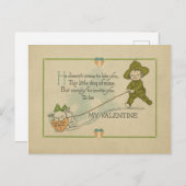  WWI Era Valentijn Briefkaart (Voorkant / Achterkant)