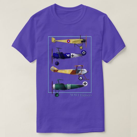 WWI Fighters Airplane  T-shirt (Design voorkant)