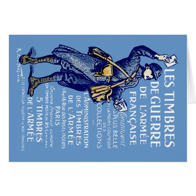 WWI Franse Oorlogszegels (Voorkant Horizontaal)