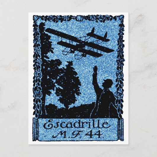 WWI French Air Service Poster Briefkaart (Voorkant)