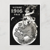 WWI French Victory Briefkaart (Voorkant)
