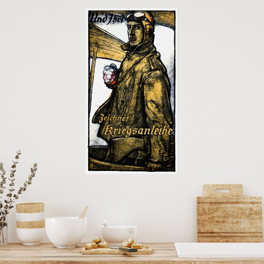 WWI German Aviation War Bond Poster (Keuken)