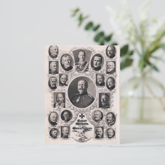 WWI German Command Briefkaart (Staand voorkant)