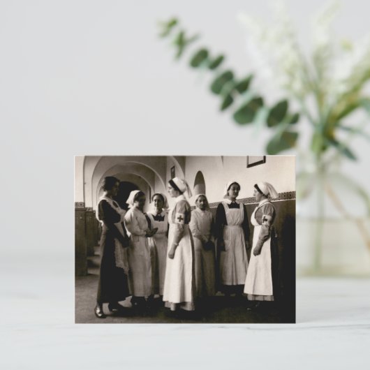 WWI German Nurses Briefkaart (Staand voorkant)