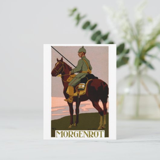 WWI German Uhlan Briefkaart (Staand voorkant)