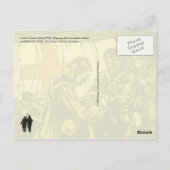 WWI Gewonnen soldaten bij het Rode Kruistransport Briefkaart (Achterkant)