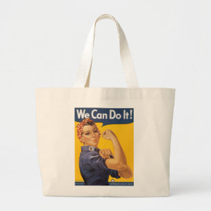 WWI kunnen we het doen! - Canvas Bag Grote Tote Bag