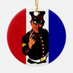  WWI Marine Recruitment Poster Keramisch Ornament
