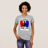  WWI Marine Recruitment Poster T-shirt (Voorkant volledig)