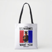  WWI Marine Recruitment Poster Tote Bag (Voorkant)