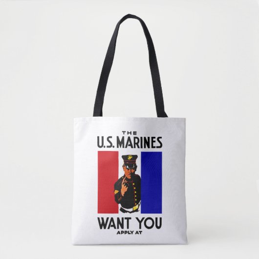  WWI Marine Recruitment Poster Tote Bag (Voorkant)