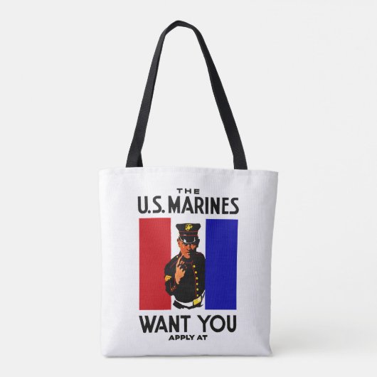  WWI Marine Recruitment Poster Tote Bag (Achterkant)