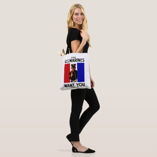  WWI Marine Recruitment Poster Tote Bag (Op model)