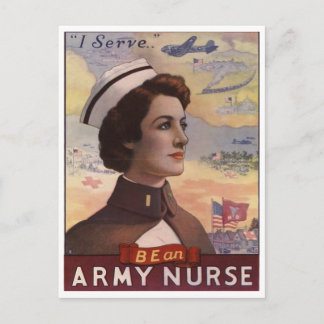 WWI Militair Poster rekruteren - Vrouwen Briefkaart