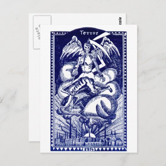 WWI Nederlands Poster tegen oorlogsgeweld Briefkaart (Voorkant / Achterkant)