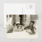 WWI Nurse en Soldier Briefkaart (Voorkant / Achterkant)