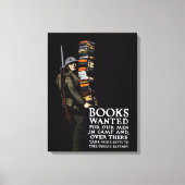 WWI Poster - Boeken gezocht Canvas Afdruk (Voorkant)