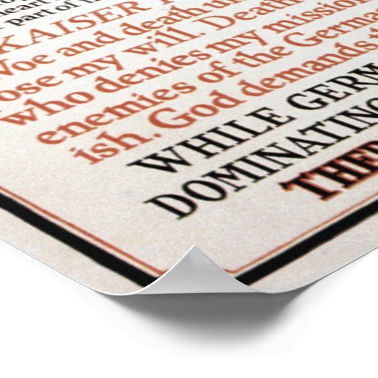 WWI Propaganda Poster (Hoek)