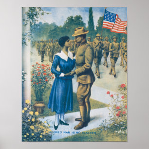 WWI-replica-poster: Kleurling is geen slappeling Poster