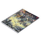 WWI Russian Charge van de dode mannen schilderij Notitieboek (Linkerzijde)