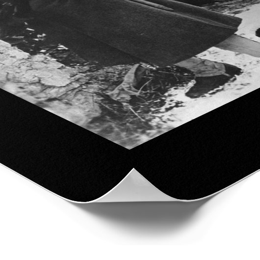 WWI-soldaat in gasmasker Poster (Hoek)