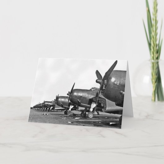 WWI - TBM op Tarmac Kaart (Voorkant)