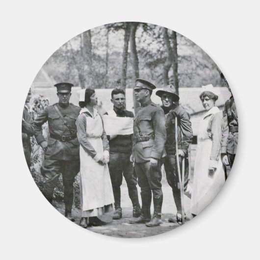 WWI Verpleegkundigen en artsen Magneet (Voorkant)